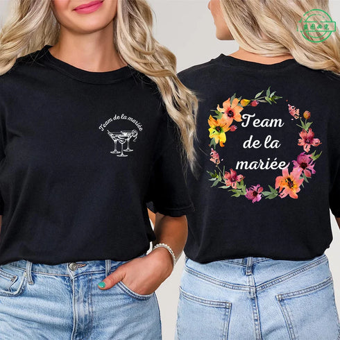 French Girls’ EVJF Vibe: Future Bride & Team Bride Matching Tees – Rock Your Single Farewell At Bachelorette Party T-shirt