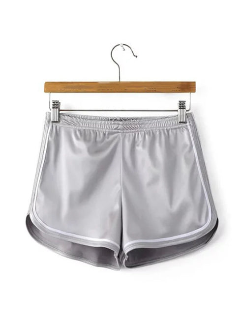 Women's Summer Silk High Waist Casual Shorts