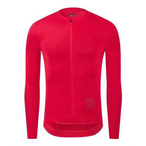 YKYW UPF 50+ Pro Team Thin Cycling Jersey Long Sleeve Men's Breathable Shirt Bike Tops Sun protection Sport Clothing YKK Zipper