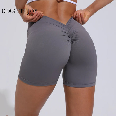 DIAS FIT JOY V-Back High Waisted Yoga Shorts for Women