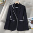 Plus Size Women's Luxury Blazer in White