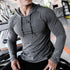 Men's Sport T-shirts Hoodie Fitness Running Shirts Tops Long Sleeve Workout Male Tops Tee Sportwear Training Sweatshirt Men