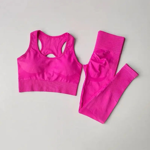 2PCS Women's Sports Bra and Leggings Set
