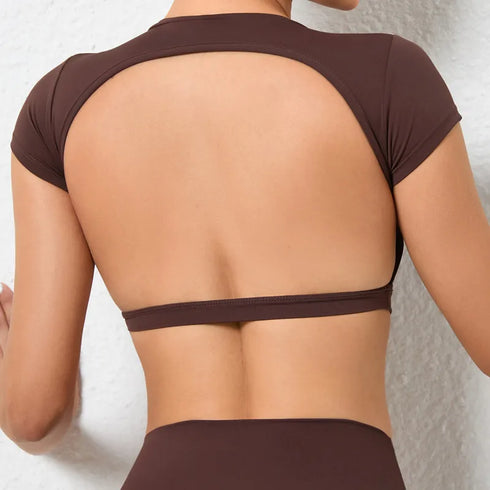 Hearuisavy Breathable Workout Crop Top for Women