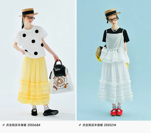 Women's White Polka Dot Puff Sleeve Blouse