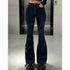 Vintage High Waist Flare Jeans for Women