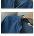 Blue Denim Lyocell Casual V-Neck Blouse