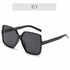Black Square Oversized Sunglasses for Women