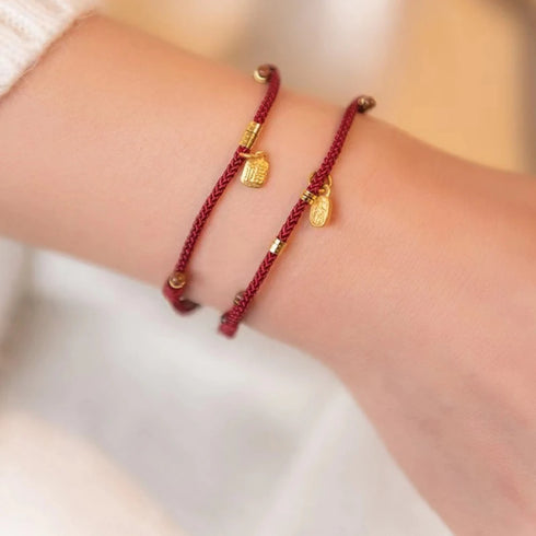 Handmade Red String Bracelet for Luck and Protection