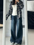Womens Baggy High Waist Denim Jeans