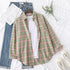 Casual Women's Flannel Plaid Shirt - Autumn Collection