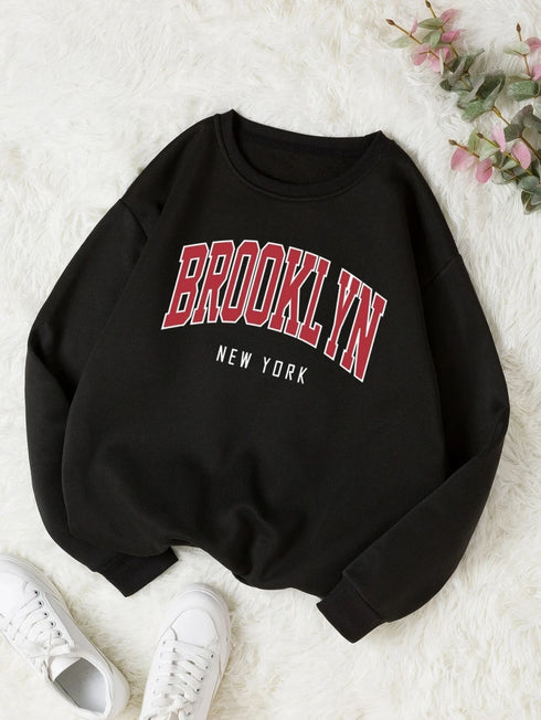 Brooklyn Printed Hoodie for Women