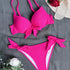Front Bow Knot Push Up Bikini Set