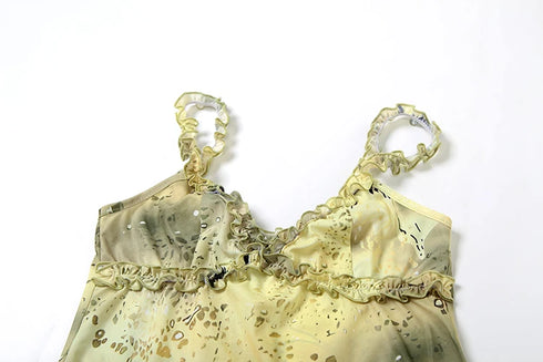 Floral Ruffle Camisole & Skirt Co-ord Set