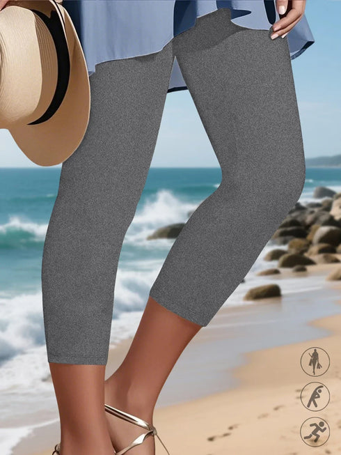 Women's Super Soft High Stretch Capri Leggings