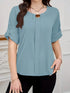 Women's Plus Size Casual Summer Woven Shirt