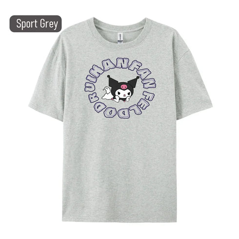 Sanrio Kuromi Graphic T-Shirt - 100% Cotton Unisex Tee