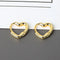 Aide 925 Sterling Silver Love Heart Hoop Earrings