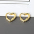 Aide 925 Sterling Silver Love Heart Hoop Earrings