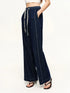 DUSHU Women's Contrast Topstitching Straight Leg Jeans