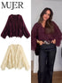 MUJER Ruffle Blouses for Women - Summer Casual Tops