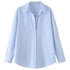 Elegant Oversized Button-Up Blouse for Women