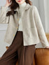 Classic Solid Woolen Coat for Women