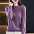 Women's O-Neck Casual Knit Pullover Sweater