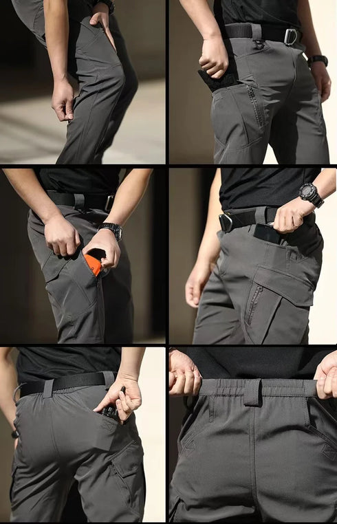 Men's Elastic Outdoor Cargo Trousers - M-5XL