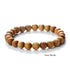 High Quality Cliff Cypress Wooden Beads Bracelets for Meditation and Yoga 10mm Handmade Stretch Jewelry