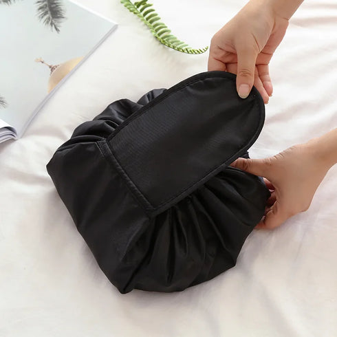 Women’s Drawstring Cosmetic Bag - Travel Makeup Organizer