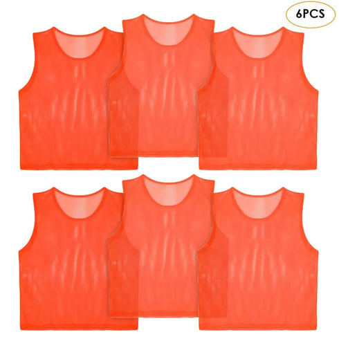 12 Pack Soccer Training Vests for Adults and Kids