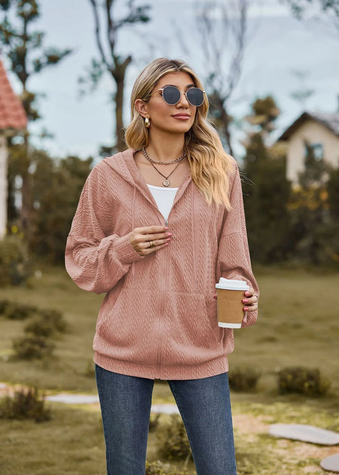 Hooded Zip-Up Sweatshirt for Women
