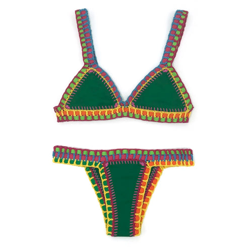Handmade Triangle Bikini Set in Multiple Colours