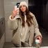Women's Loose Fit Cashmere-Style Jacket