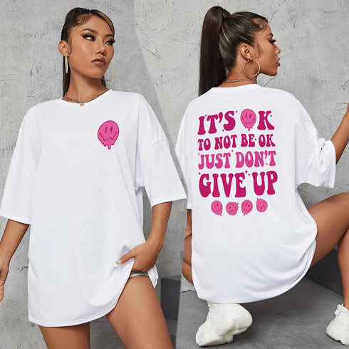 Women’s Casual Breathable T-Shirt with Inspirational Quote