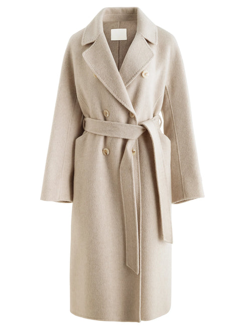 Stylish Women's Petite Wool Overcoat with Suit Lapel