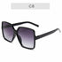 Black Square Oversized Sunglasses for Women