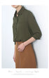 Simple Solid Color Loose Women's Chiffon Shirt Tops 2023 New Long Sleeve Casual Elegance Woman Blouses Lady Office Shirt Clothes