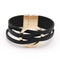 Leather Bracelets For Women Fashion Multilayer Wrap Jewelry
