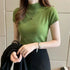 Knitted Turtleneck Pullover Sweater for Women