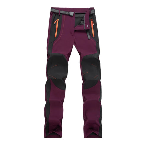 Women's Thick Fleece Winter Hiking Pants