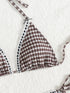 Floral Print Triangle Bikini Set with Brazilian Bottoms