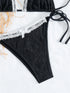 Floral Print Triangle Bikini Set with Brazilian Bottoms