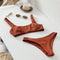 Caramel Brown Minimalist Bikini Set