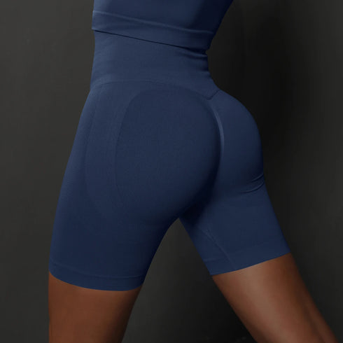 Seamless High Waist Yoga Shorts for Women