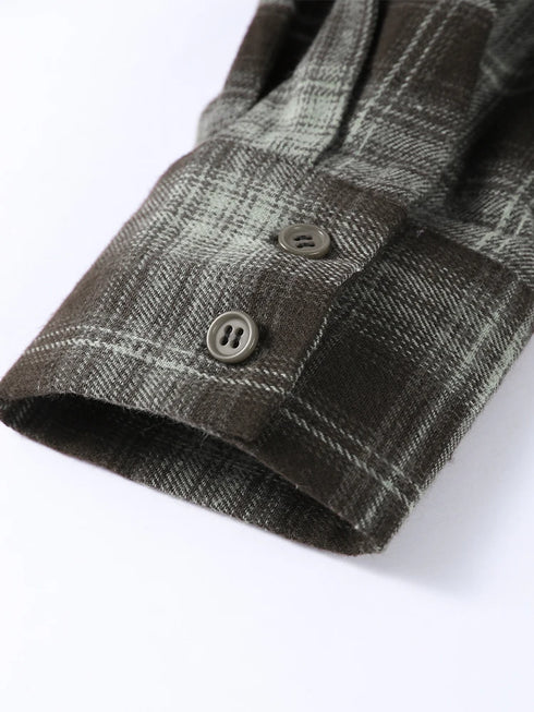 Casual Plaid V-Neck Blouse for Women