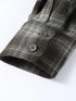 Casual Plaid V-Neck Blouse for Women