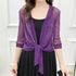 Trendy Lace Short Jacket with Half Sleeves