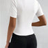 Chic Turtleneck Slim Fit Short Sleeve Top - Perfect Spring & Summer Essential for Women